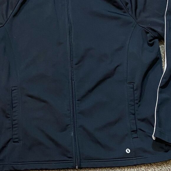 Xersion Black and White Windbreaker Lightweight Sporty Design Size XL - Picture 2 of 6